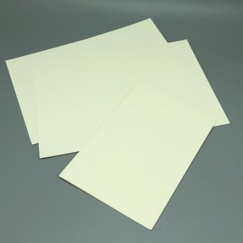 Karton A6 Papier Grußkarten elfenbein vorgefalzt